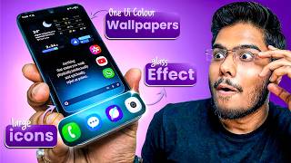 How To Apply Glass Dock Effect on Samsung Phones | One UI Tips & Tricks, Custom Wallpapers