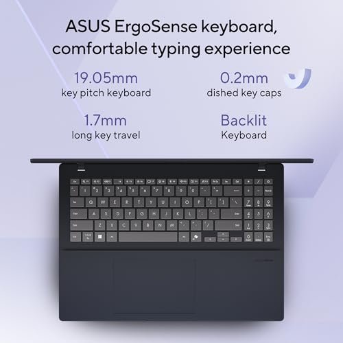 ASUS Vivobook 16, Snapdragon X, 16GB RAM, 512GB SSD, FHD+ 16", Windows 11, Office Home 2024, Quiet Blue, 1.88kg, X1607QA-MB049WS, Qualcomm Adreno iGPU, 45TOPS, M365 Basic (1Year)* Laptop image 5